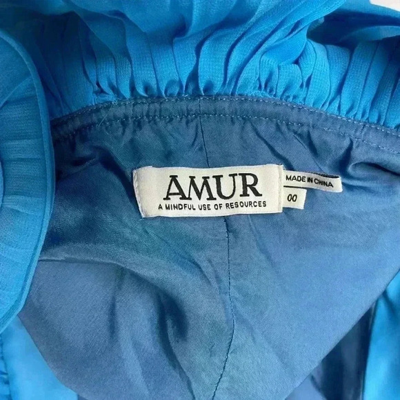 AMUR Blue Ruffle Dress - Picture 7 of 9